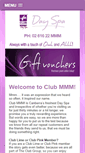Mobile Screenshot of clubmmmdayspa.com.au